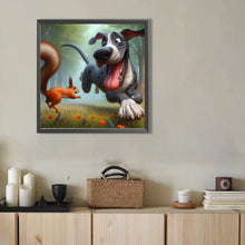 Load image into Gallery viewer, AB Diamond Painting - Full Round - Naughty dog (40*40CM)
