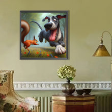 Load image into Gallery viewer, AB Diamond Painting - Full Round - Naughty dog (40*40CM)
