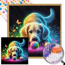 Load image into Gallery viewer, AB Diamond Painting - Full Round - Playing ball pet (40*40CM)
