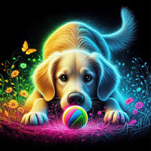 Load image into Gallery viewer, AB Diamond Painting - Full Round - Playing ball pet (40*40CM)
