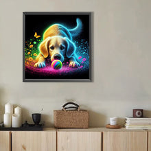 Load image into Gallery viewer, AB Diamond Painting - Full Round - Playing ball pet (40*40CM)
