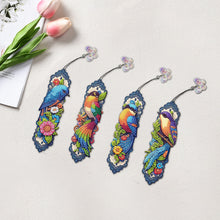 Load image into Gallery viewer, 4Pcs Special Shape Bluebird Diamond Painting Bookmark Art Project for Book Lover
