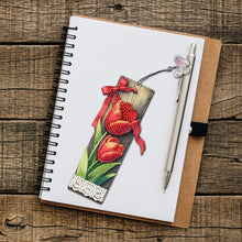 Load image into Gallery viewer, 3Pcs Special Shape Tulip Lily Diamond Painting Bookmark for Book Lovers
