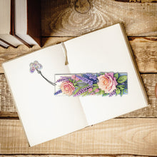 Load image into Gallery viewer, 3Pcs Special Shape Rose Bouquet Diamond Painting Bookmark for Book Lovers
