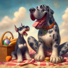 Load image into Gallery viewer, AB Diamond Painting - Full Round - Summer dog playing (40*40CM)
