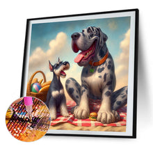 Load image into Gallery viewer, AB Diamond Painting - Full Round - Summer dog playing (40*40CM)
