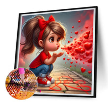 Load image into Gallery viewer, Diamond Painting - Full Round - Love girl (30*30CM)
