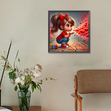 Load image into Gallery viewer, Diamond Painting - Full Round - Love girl (30*30CM)
