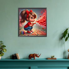 Load image into Gallery viewer, Diamond Painting - Full Round - Love girl (30*30CM)
