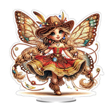 Load image into Gallery viewer, Acrylic Special Shaped Butterfly Girl Diamond Painting Desktop Decor for Adults
