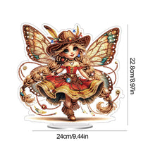 Load image into Gallery viewer, Acrylic Special Shaped Butterfly Girl Diamond Painting Desktop Decor for Adults
