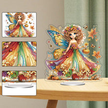 Load image into Gallery viewer, Acrylic Special Shaped Butterfly Girl Diamond Painting Desktop Decor for Adults
