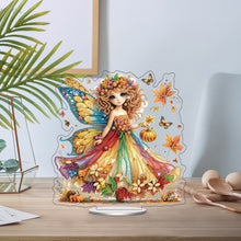 Load image into Gallery viewer, Acrylic Special Shaped Butterfly Girl Diamond Painting Desktop Decor for Adults
