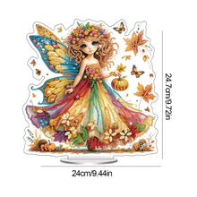 Load image into Gallery viewer, Acrylic Special Shaped Butterfly Girl Diamond Painting Desktop Decor for Adults
