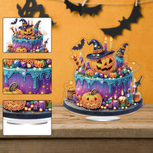 Load image into Gallery viewer, Acrylic Special Shaped Halloween Cake Desktop Diamond Art Kits for Home Decor
