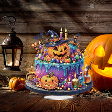 Load image into Gallery viewer, Acrylic Special Shaped Halloween Cake Desktop Diamond Art Kits for Home Decor
