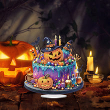 Load image into Gallery viewer, Acrylic Special Shaped Halloween Cake Desktop Diamond Art Kits for Home Decor
