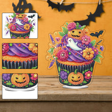 Load image into Gallery viewer, Acrylic Special Shaped Halloween Cake Desktop Diamond Art Kits for Home Decor
