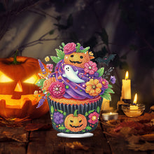Load image into Gallery viewer, Acrylic Special Shaped Halloween Cake Desktop Diamond Art Kits for Home Decor
