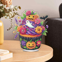 Load image into Gallery viewer, Acrylic Special Shaped Halloween Cake Desktop Diamond Art Kits for Home Decor

