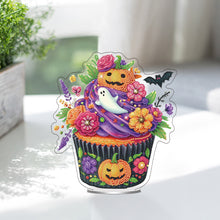 Load image into Gallery viewer, Acrylic Special Shaped Halloween Cake Desktop Diamond Art Kits for Home Decor
