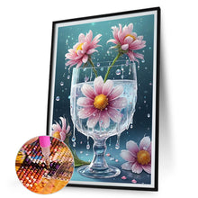 Load image into Gallery viewer, Diamond Painting - Full Round - Water and flowers in the cup (30*45CM)
