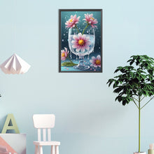 Load image into Gallery viewer, Diamond Painting - Full Round - Water and flowers in the cup (30*45CM)
