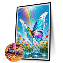 Load image into Gallery viewer, Diamond Painting - Full Round - Butterfly and rainbow (30*45CM)
