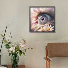 Load image into Gallery viewer, Diamond Painting - Full Round - Beautiful eyes with daisy eyelashes (30*30CM)
