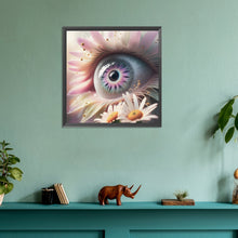 Load image into Gallery viewer, Diamond Painting - Full Round - Beautiful eyes with daisy eyelashes (30*30CM)
