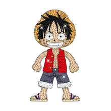 Load image into Gallery viewer, Acrylic One Piece Character Luffy 5D DIY Diamond Art Shake Head Tabletop Decor
