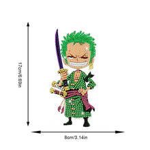 Load image into Gallery viewer, Acrylic One Piece Character Zoro 5D DIY Diamond Art Shake Head Tabletop Decor
