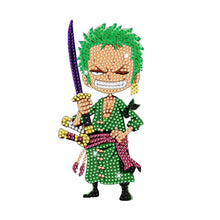 Load image into Gallery viewer, Acrylic One Piece Character Zoro 5D DIY Diamond Art Shake Head Tabletop Decor
