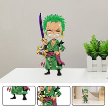 Load image into Gallery viewer, Acrylic One Piece Character Zoro 5D DIY Diamond Art Shake Head Tabletop Decor
