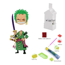 Load image into Gallery viewer, Acrylic One Piece Character Zoro 5D DIY Diamond Art Shake Head Tabletop Decor
