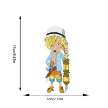 Load image into Gallery viewer, Acrylic One Piece Character Sanji 5D DIY Diamond Art Shake Head Tabletop Decor
