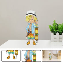 Load image into Gallery viewer, Acrylic One Piece Character Sanji 5D DIY Diamond Art Shake Head Tabletop Decor
