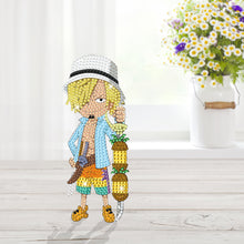 Load image into Gallery viewer, Acrylic One Piece Character Sanji 5D DIY Diamond Art Shake Head Tabletop Decor
