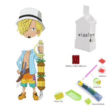 Load image into Gallery viewer, Acrylic One Piece Character Sanji 5D DIY Diamond Art Shake Head Tabletop Decor
