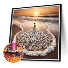 Load image into Gallery viewer, Diamond Painting - Full Round - Sea wave lace flower skirt (40*40CM)
