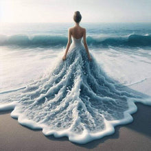 Load image into Gallery viewer, Diamond Painting - Full Round - Sea wave pattern skirt back (40*40CM)
