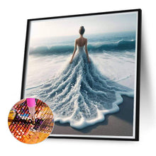 Load image into Gallery viewer, Diamond Painting - Full Round - Sea wave pattern skirt back (40*40CM)
