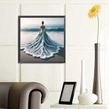 Load image into Gallery viewer, Diamond Painting - Full Round - Sea wave pattern skirt back (40*40CM)
