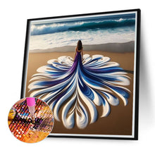 Load image into Gallery viewer, Diamond Painting - Full Round - Seaside flower skirt back (40*40CM)

