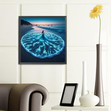 Load image into Gallery viewer, Diamond Painting - Full Round - Seaside fluorescent flower skirt (40*40CM)
