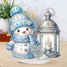 Load image into Gallery viewer, Acrylic Christmas Snowman 5D DIY Diamond Painting Art Tabletop Decorations
