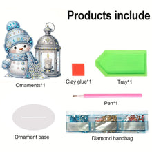 Load image into Gallery viewer, Acrylic Christmas Snowman 5D DIY Diamond Painting Art Tabletop Decorations
