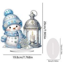 Load image into Gallery viewer, Acrylic Christmas Snowman 5D DIY Diamond Painting Art Tabletop Decorations
