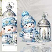 Load image into Gallery viewer, Acrylic Christmas Snowman 5D DIY Diamond Painting Art Tabletop Decorations
