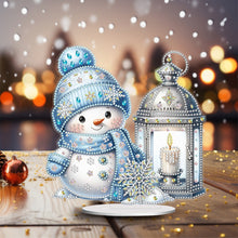 Load image into Gallery viewer, Acrylic Christmas Snowman 5D DIY Diamond Painting Art Tabletop Decorations
